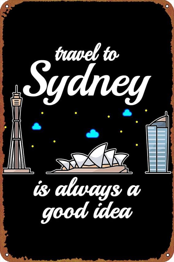 Home Bar Sydney - 1 шт., Постеры-таблички «Путешествие в Сидней»,