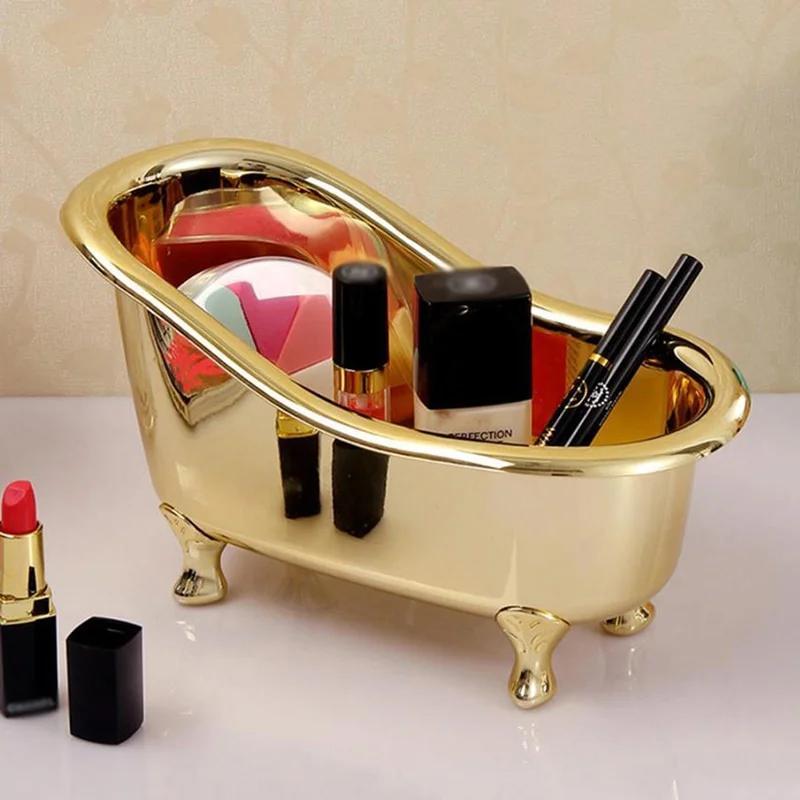 Bar Cart Gold - 1 шт., мини-ванна, мыло, коробка для