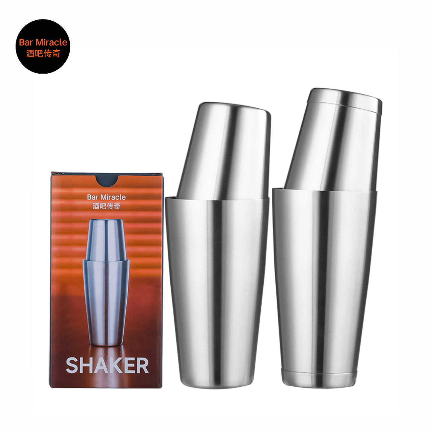 Boston Shaker Set - Бар Чудо 304 Бостон-шейкер из нержавеющей