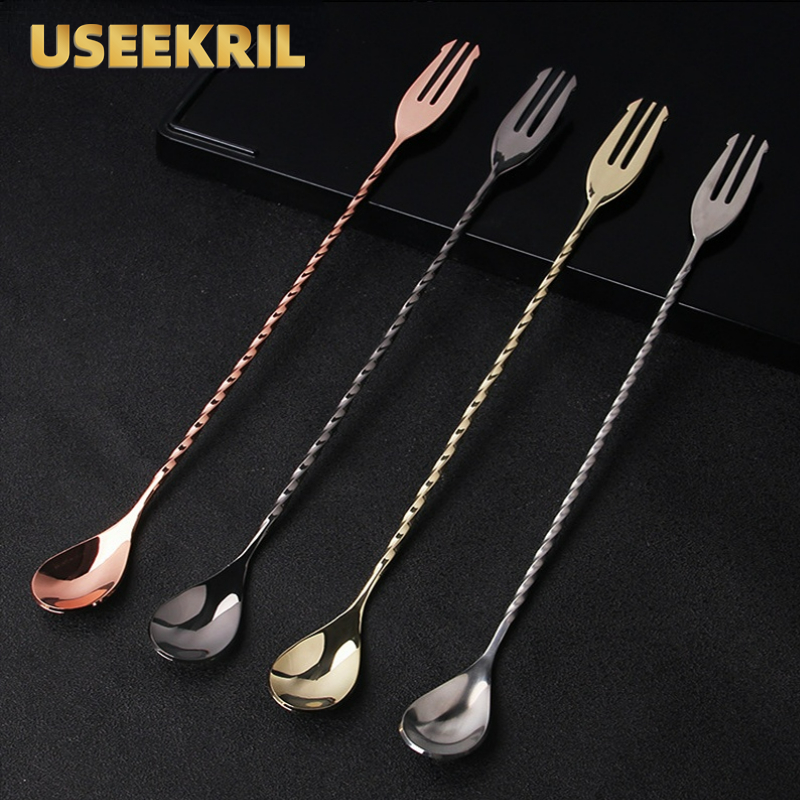 Bar Spoon Twisted - Ложка барная 30/40/50 см с наконечником