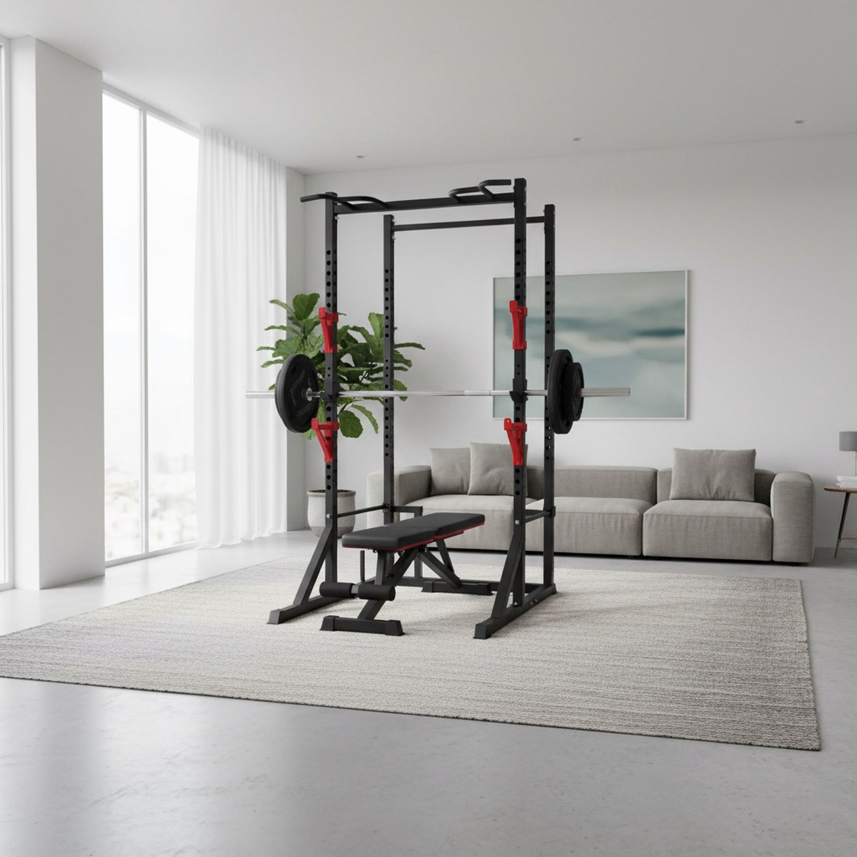Регулируемая силовая стойка с  – обзор и цена Home Bar And Gym