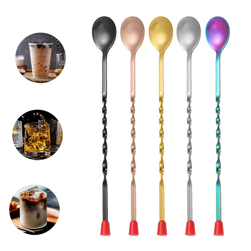 100 шт./лот, витой узор из нер – обзор и цена Bar Spoon Twisted