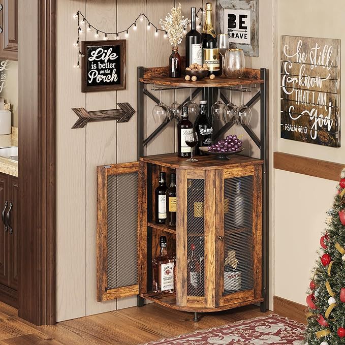Угловой барный шкаф с держател – обзор и цена Home Bar And Cabinet