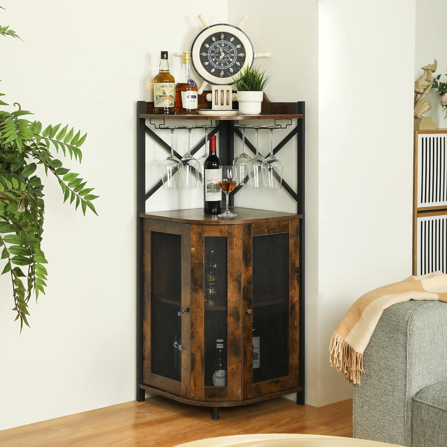 Угловой барный шкаф с держател – обзор и цена Home Bar And Cabinet