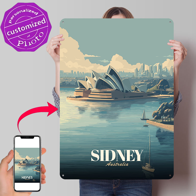 Ретро-постер «Опера в Сиднее»  – обзор и цена Home Bar Sydney