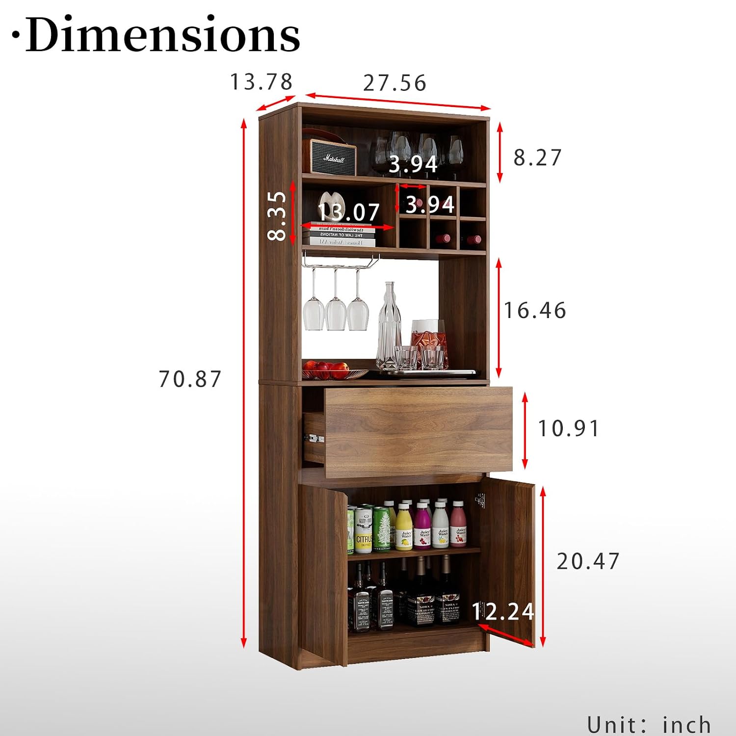 Кофейный барный шкаф-тумба с я – обзор и цена Home Bar And Cabinet