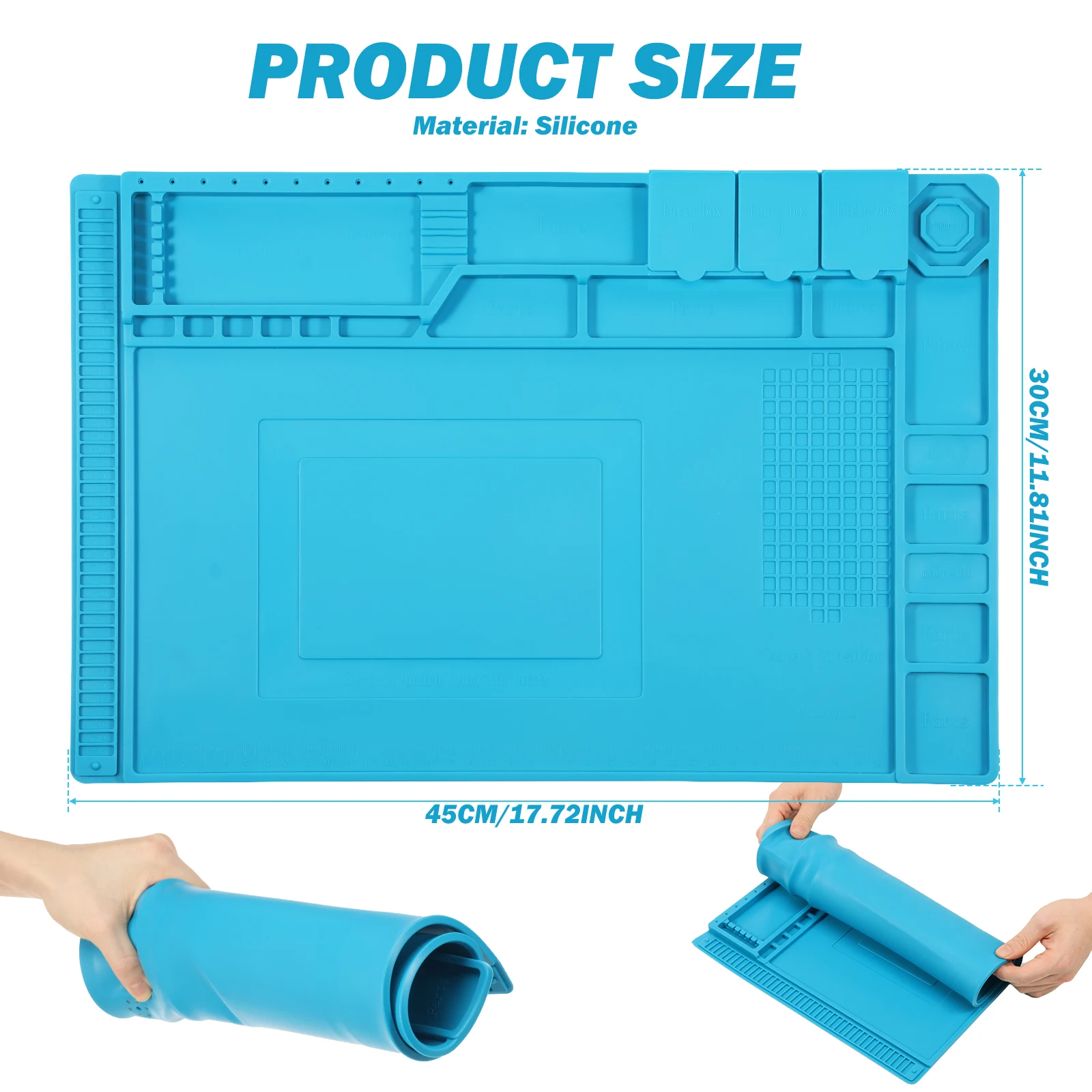 Силиконовый коврик для пайки 4 – обзор и цена Bar Mat Rubber